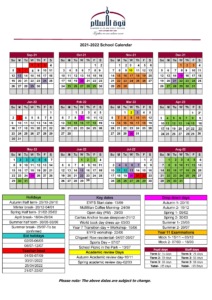 2021-2022 calender