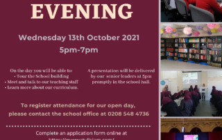 QUIGS Open evening 2021