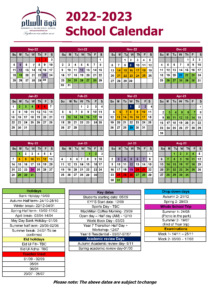 2022-2023 School Calendar