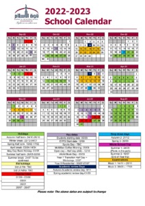 2022-2023 School Calendar