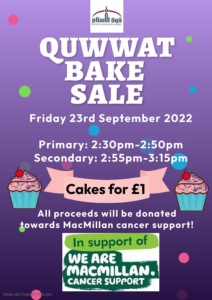 Bake Sale for Macmillan Cancer